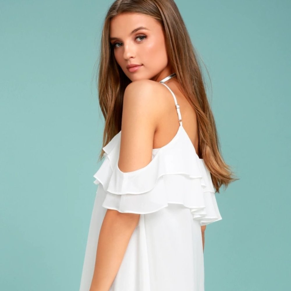 NWT Lulu's Impress the Best off white Dress